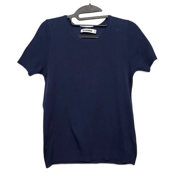 Jil Sander Cotton Knit Tee Shirt Minimalist Top - Picture 13 of 13